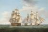 HMS Ethalion in action with the Spanish frigate Thetis off Cape Finisterre, 16th October 1799
